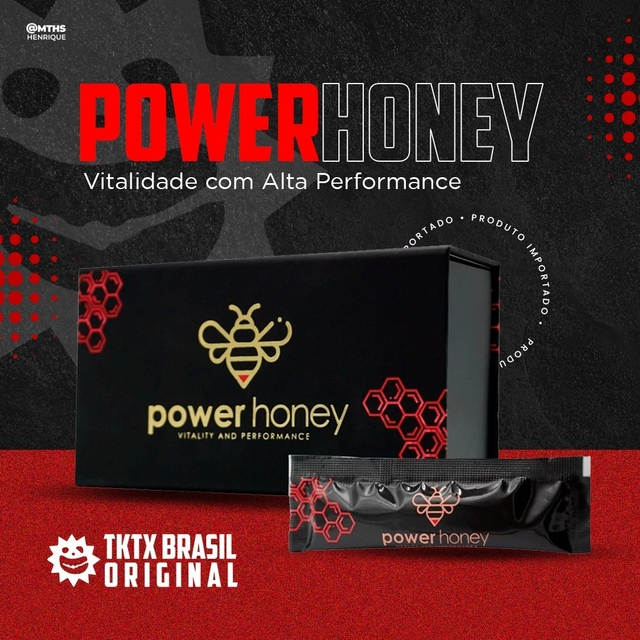 POWER HONEY - CAIXA C/12 SACHÊS 15G ORIGINAL